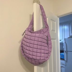 Free people quilted carry all in Lilac